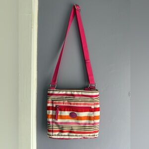 Y2K Coach Getaway Stripe Nylon Crossbody